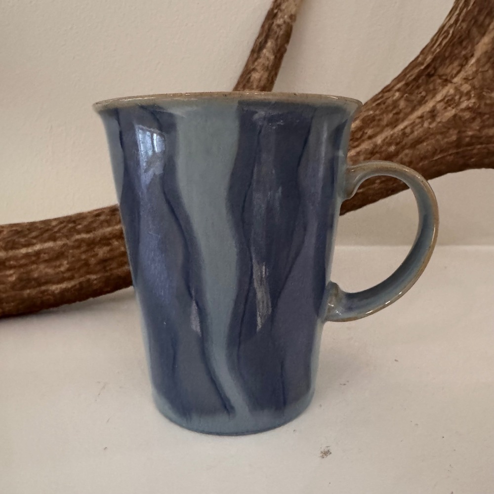 Denby Blue Jetty Water Grandmug Stoneware Coffee Mug England Rare Discontinued